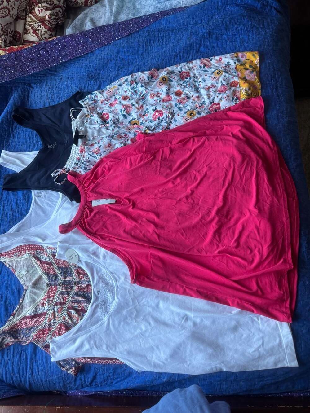 Women's Plus Size Tank Tops and Camisoles Bundle Lot of 6